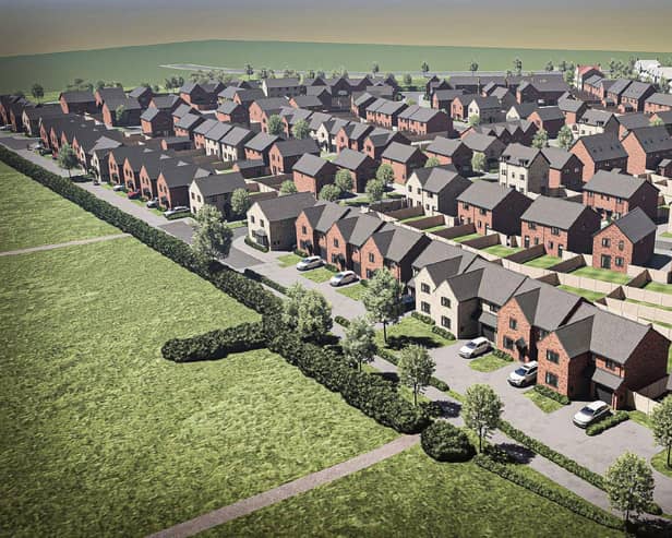 An artist’s impression of Miller Homes’ planned development at Houlton.