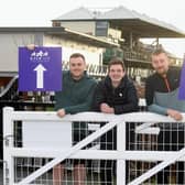 Left to right shows: The Wigley Group’s Bradley Hopkins, Rob Sullivan from race organisers Run Through, and The Wigley Group's Jonathan Wigley. Photo supplied
