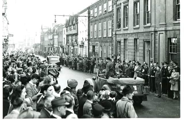 Field Marshal Montgomery in Warwick. Photo supplied by the Fusilier Museum.
