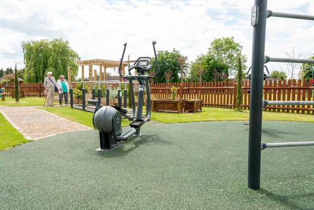 New outdoor gym equipment at the Recreation Ground in Cubbington