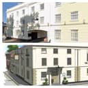 Hospitality group Heartwood Collection has acquired Grade II listed The Angel Hotel in Regent Street, which dates from around 1818. Photos by Google and Heartwood Collection