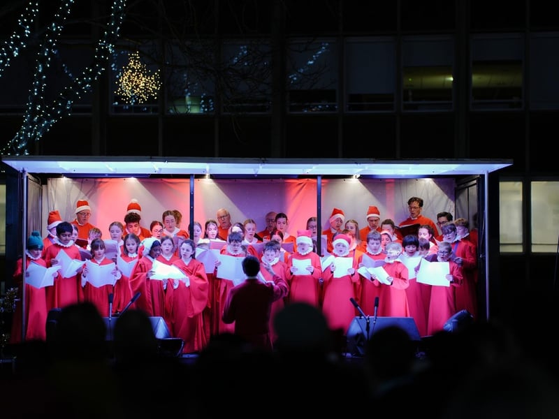 One of the performances on the stage.