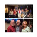 Top: David Bradley and his band Heartbreak Soup UK at The New Inn in Leamington
Bottom: David with Landlady Mandy Beck and her partner Trefor Jenkins (Licensee).
Pictures supplied.