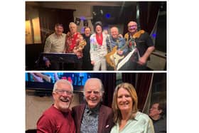 Top: David Bradley and his band Heartbreak Soup UK at The New Inn in Leamington
Bottom: David with Landlady Mandy Beck and her partner Trefor Jenkins (Licensee).
Pictures supplied.