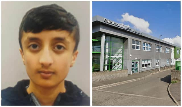 Hamdan Aslam died at St Kentigern’s Academy in Blackburn of natural causes, police have said