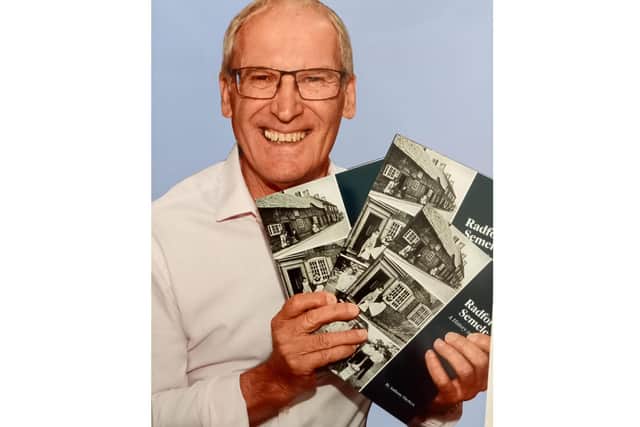 Anthony Hitchcox with copies of his book Radford Semele a History in Photos. Picture supplied.