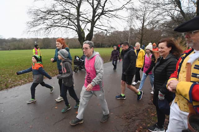 Tony taking part in the Park Run. Photo supplied