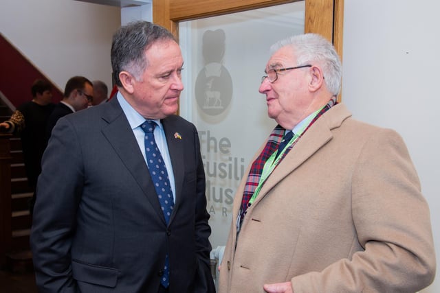 The Official opening took place today of the new home of the Fusiliers Museum, Warwick, which was undertaken by Henry Montgomery, grandson of Field Marshal Montgomery. Photo by Mike Baker