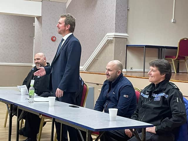 Residents were able to raise issues directly with police.