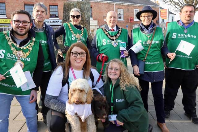 Alex Pearson completed her first challenge where she walked with four Mayors for Safeline which raised £920. Photo supplied
