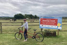 Izzy plans to cycle around the Redwings Horse Sanctuary in Oxhill for 24 hours on a tandem bike this weekend.