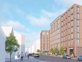 How the development could  look - a view looking up North Street.