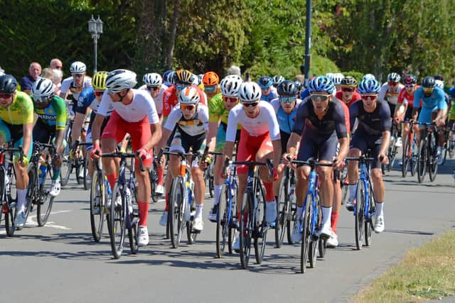 The Men's Cycling Road Race for the Birmingham 2022 Commonwealth Games taking place in Warwick yesterday (Sunday August 7). Photo by Allan Jennings.