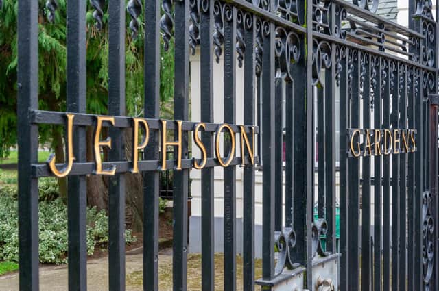 The gates of Jephson Gardens in Leamington
