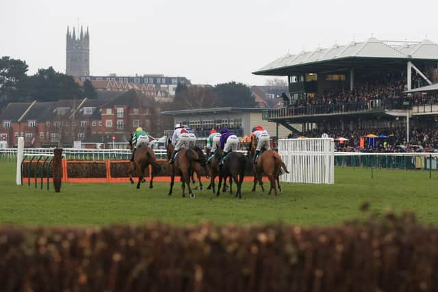 Racing action at Warwick