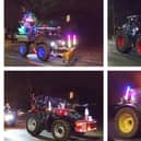 Photos taken from the video of the tractor run travelling through Warwick. Photo by Geoff Ousbey