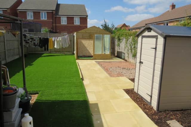 The finished garden. Photo supplied