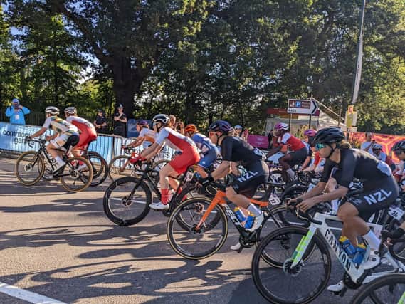 The Birmingham 2022 Women's Cycling Road Race in Warwick last summer.