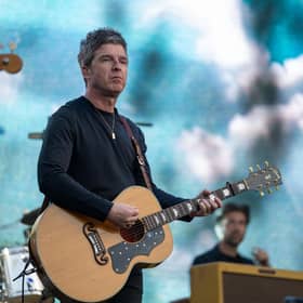 Noel Gallagher’s High Flying Birds on stage at Warwick Castle on Sunday, July 21. Photo by David Jackson.