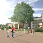 A CGI of the new Castle Farm Leisure Centre. Picture courtesy of Warwick District Council.
