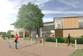 A CGI of the new Castle Farm Leisure Centre. Picture courtesy of Warwick District Council.