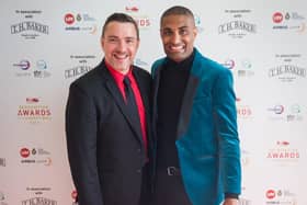 (L-R) Heart FM's Ed James and BBC Radio 2's Richie Anderson at the Charity's Ball in 2019.