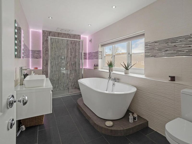 One of the bedrooms