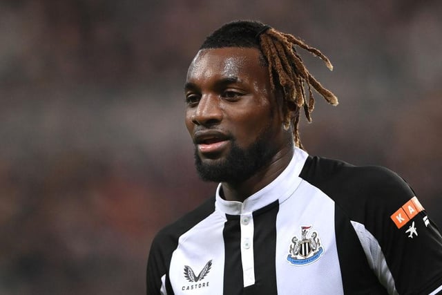 A detail picture of the hairstyle of Newcastle maestro Allan Saint-Maximin during the Premier League match between Newcastle United  and  Everton at St. James Park on February 08, 2022 in Newcastle upon Tyne, England. (Photo by Stu Forster/Getty Images)