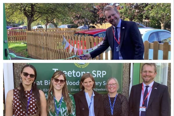 Rugby MP opens new specialist provision at Binley Woods Primary School.
