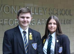 The new head boy and head girl.