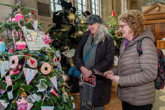 St. Marys Church, Warwick is celebrating the largest number of decorated trees ever this year, with it's annual Christmas Tree Festival, now open to the public.

Pictured: Jo Coles-West & Caroline Condillac

Photo by Mike Baker