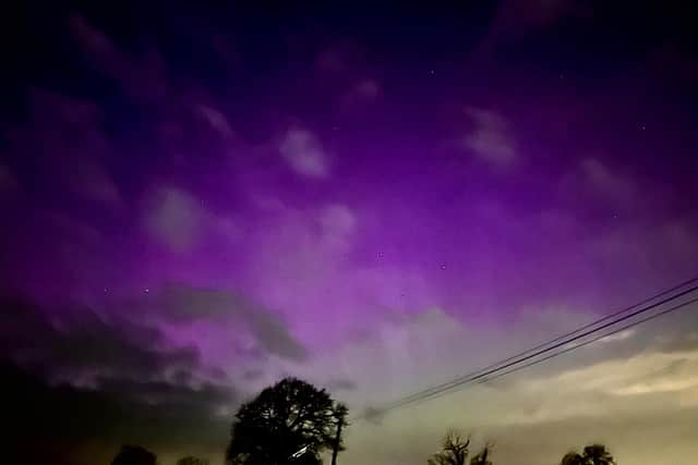 These photos of the Northern Lights were taken near Warwick last night by