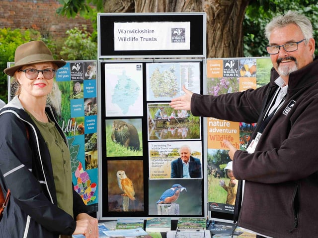 The Warwickshire Wildlife Trust stall. Photo supplied