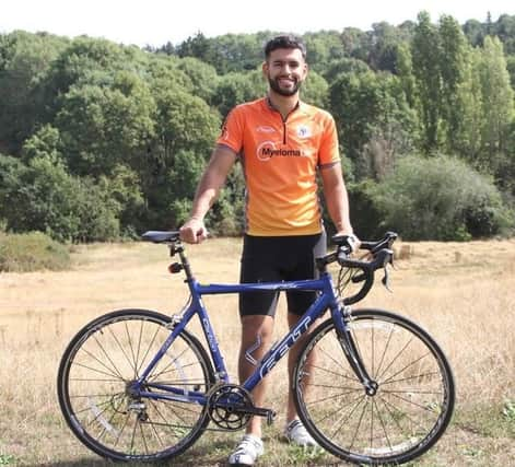 Jordan Tamana is preparing to take on the London2Paris challenge to raise awareness and money for Myeloma UK this month.