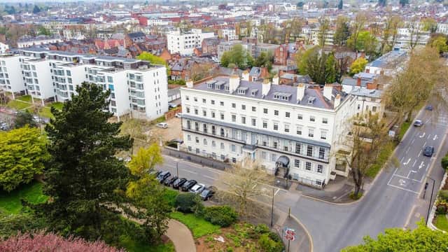 An apartment in Jephson Mansions in Leamington has been put up for sale. Photo by Fine and Country