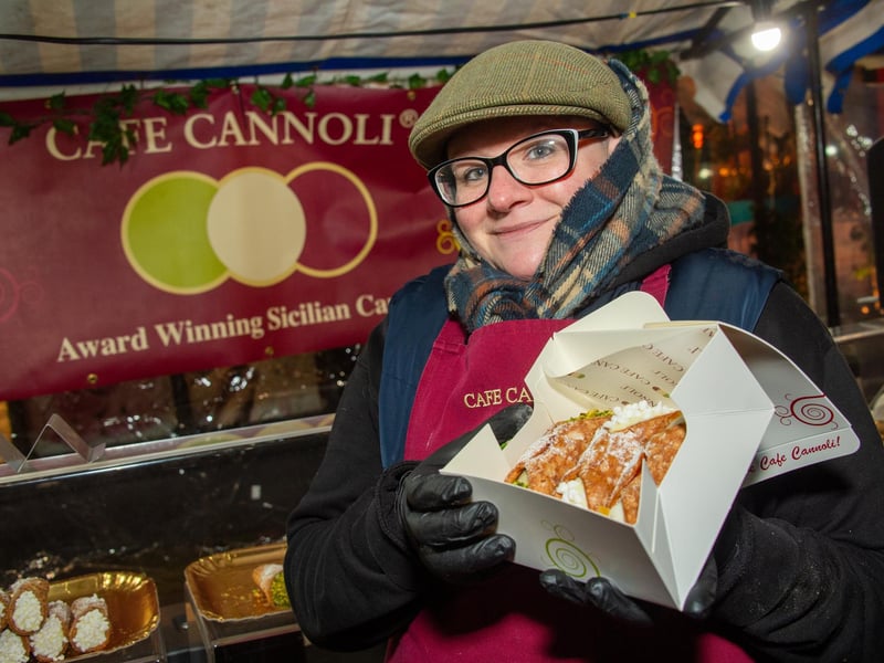 Warwick town centre, hosted the annual Victorian Evening, with a variety of stalls and attractions and also included the Christmas lights switch on. Pictured: Helen
