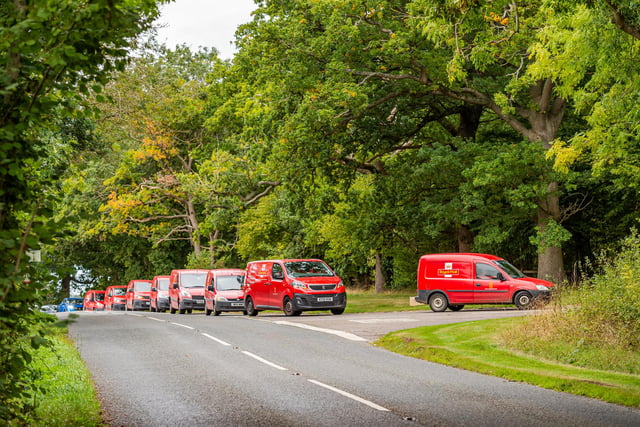 A procession of Royal Mail postal vans was a farewell tribute to much loved colleague, Steve Malin,who recently died after a four and a half year battle with bowel and liver cancer.