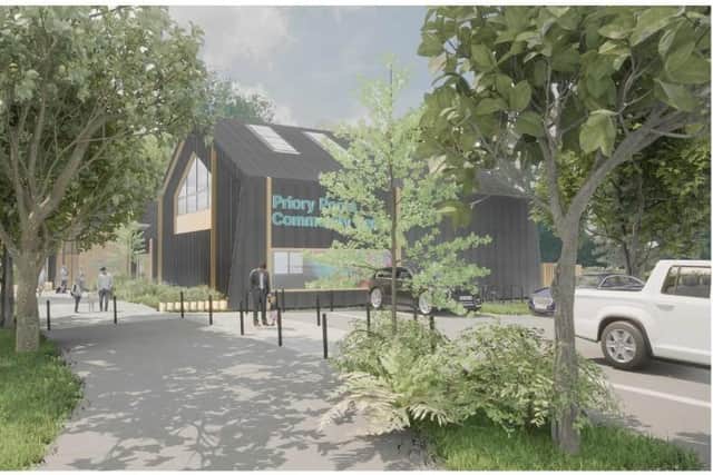 How the new community centre is proposed to look when completed. Graphic supplied