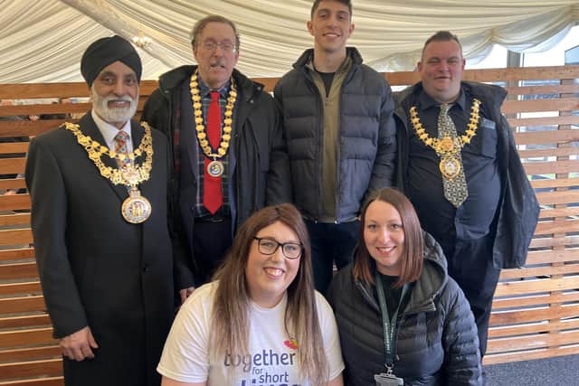 The Mayors of Warwick, Whitnash and Leamington attended the event alongside Commonwealth Games 2022 gold medallist Lewis Williams. Photo supplied