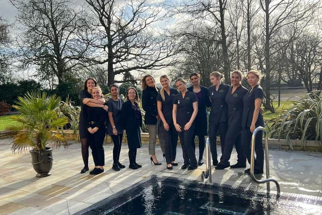 The spa team at Mallory Court. Photo supplied