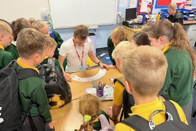 Angus Baskerville has been holding magic workshops at Cubbington C of E Primary School. Photo supplied