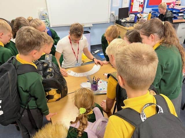 Angus Baskerville has been holding magic workshops at Cubbington C of E Primary School. Photo supplied