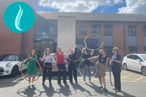 Staff at Avonside Health Centre took part in the charity’s July Hula Hoop challenge, which involved hula-hooping for 15 minutes a day throughout July. Photo supplied
