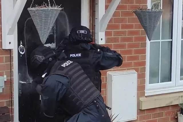 Arrests made and drugs and weapons seized in Warwickshire.