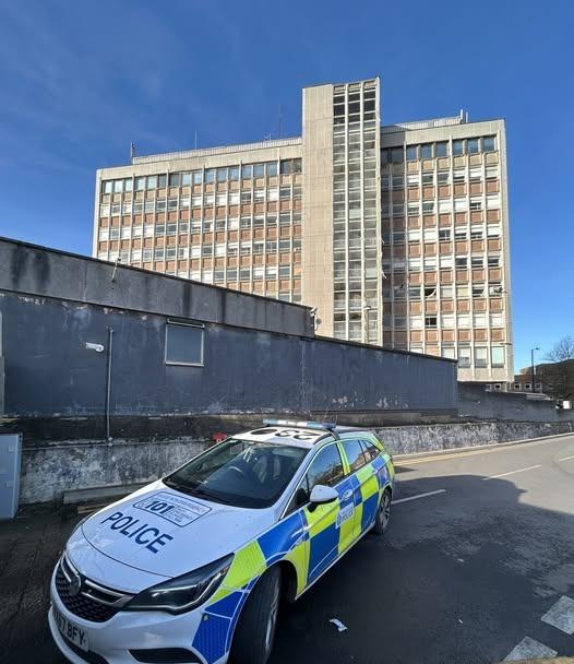 Police issue safety warning after two males caught on top of old Cemex ...
