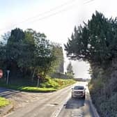 Trees, such as this one over the A425 Southam Road at Ufton, will soon be cut back so HS2 can move its muge tunnel boring machine along the road so it can recommence drilling under Long Itchington Wood. Photo courtesy of Google Maps.