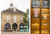 A new exhibit that has been co-created by curators and volunteers at a museum in Warwick has now opened. Left shows the Market Hall Museum in Warwick (photo by Mike Baker) and right shows a new display (photo by Warwickshire County Council)
