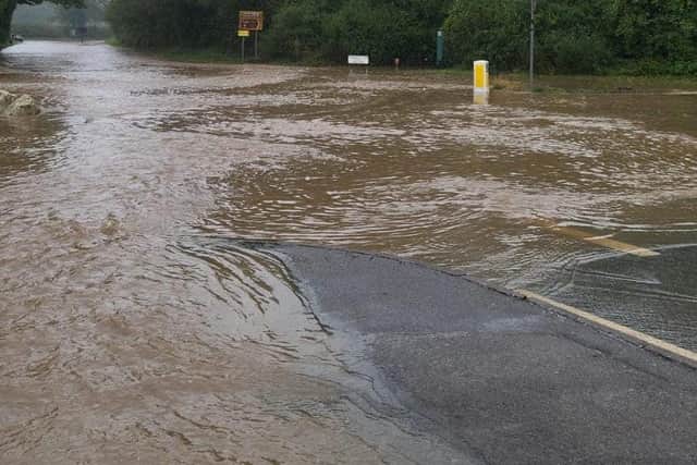 Many roads were flooded. Photo: Warwickshire Fire and Rescue Service