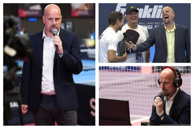 Nick Hobbis is taking his own voice to the international stage as a well-known pickleball commentator, presenter and interviewer.