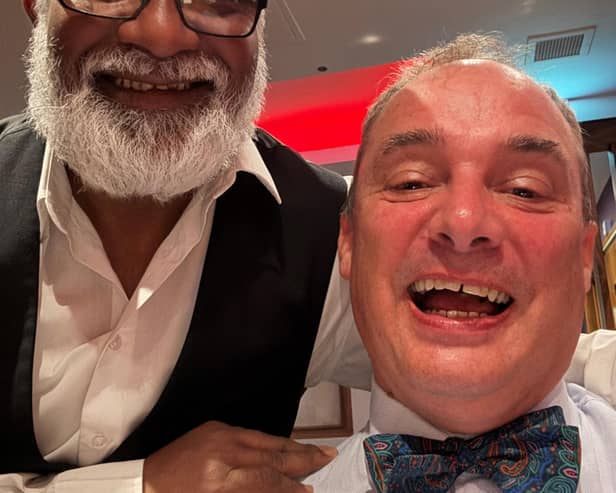 Prof Richard with the inventor of the Prof Richard Curry.